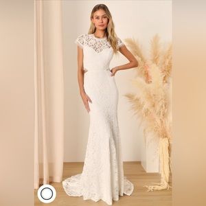 Lulu’s Devoted to Bliss Wedding Dress. Never worn! Size S NWT